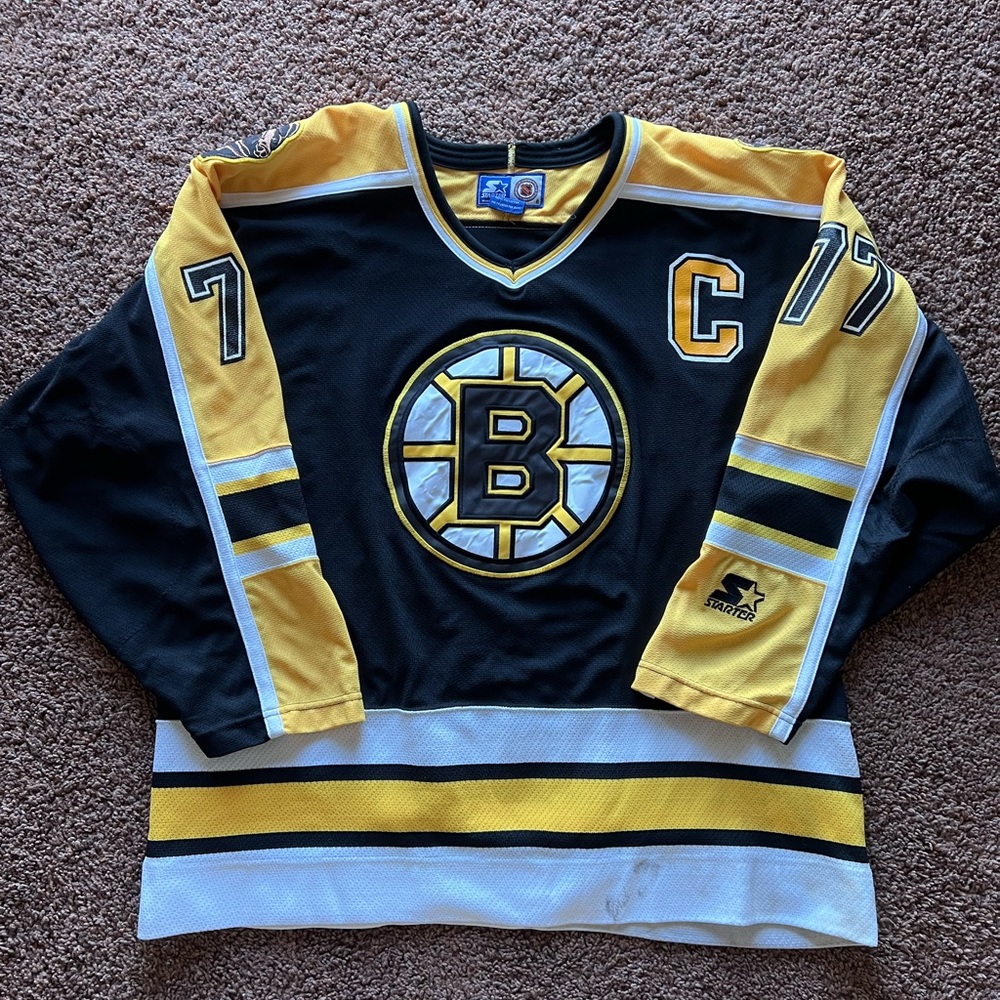 VTG STARTER NHL Boston Bruins #77 RAY BOURQUE Jersey SIZE X LARGE